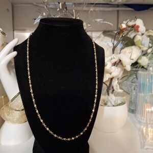 Vintage Gold Nugget 20" Chain Necklace